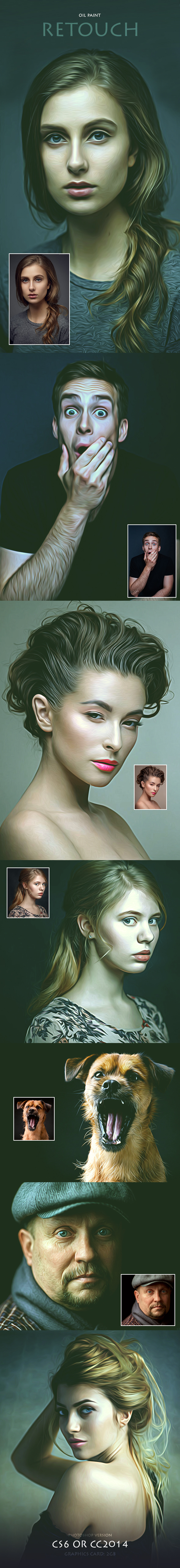 Oil Paint Retouch - Photo Effects Actions