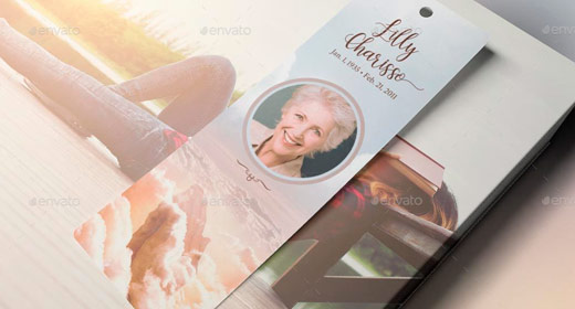 REC-Funeral Memorial Bookmarkers