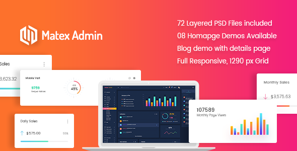 Matex admin - ThemeForest 20542122