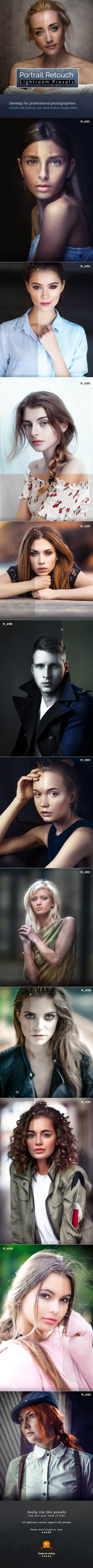 Portrait Retouch Presets - Portrait Lightroom Presets