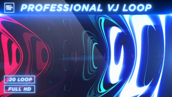 Tunnel Ripples - Professional VJ Background Loop