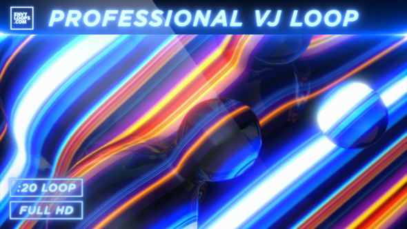 3D Paint Blobs - Professional VJ Background Loop