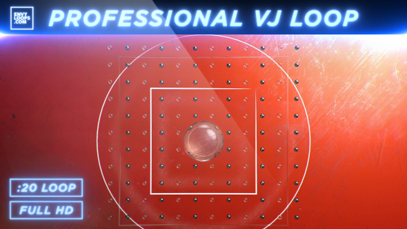 Orange Wall - Professional VJ Background Loop