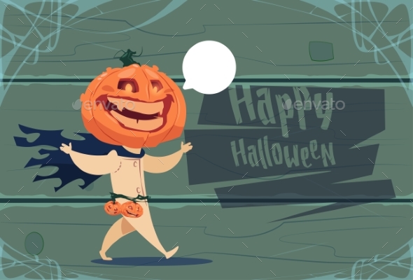 Scarecrow, Jack Lantern Pumpkin Happy Halloween