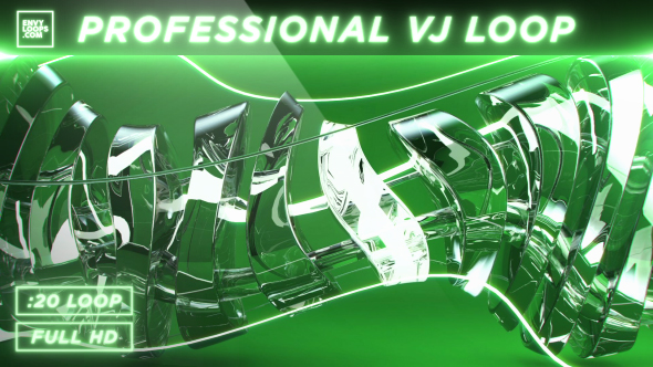 Glass Wobble - Professional VJ Background Loop