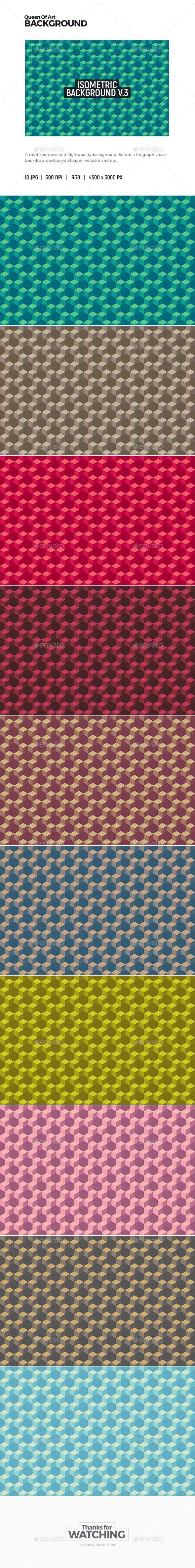 Isometric Background 3 - Patterns Backgrounds