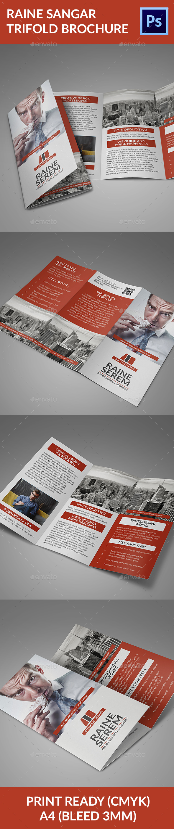 Business Corp Trifold Brochore - Corporate Brochures