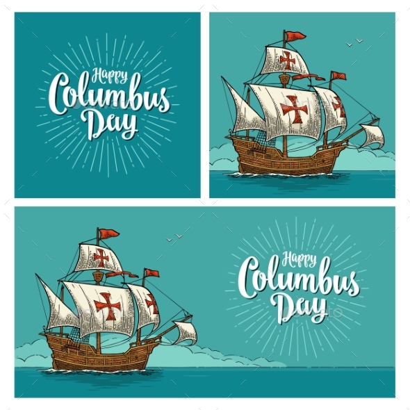 Posters for Happy Columbus Day - Miscellaneous Seasons/Holidays
