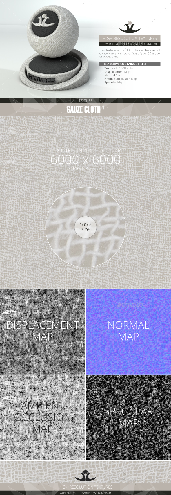 Gauze Cloth 1 - 3DOcean Item for Sale