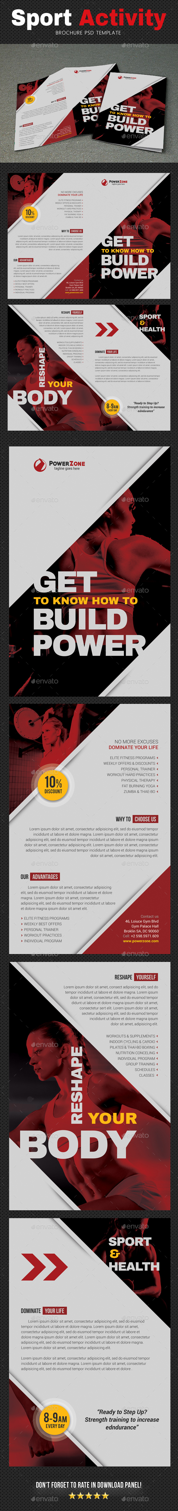 Sport Activity Brochure 4 - Brochures Print Templates