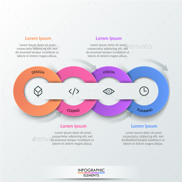 Modern Infographic Paper Timeline - Infographics