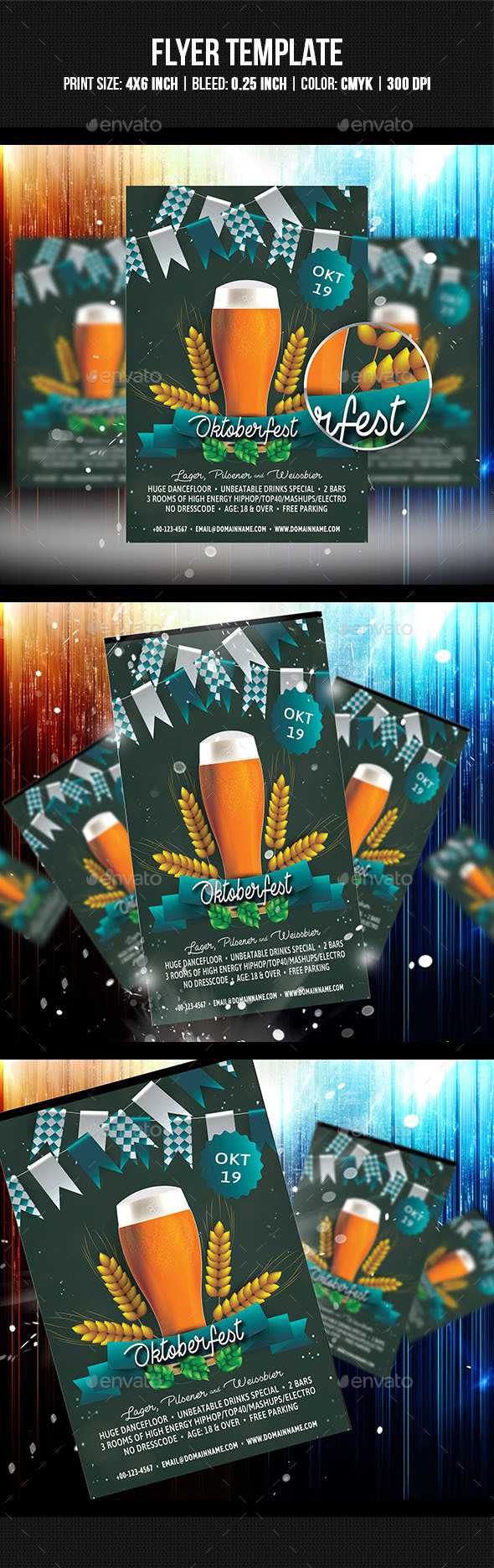 Oktoberfest Flyer Template - Clubs & Parties Events