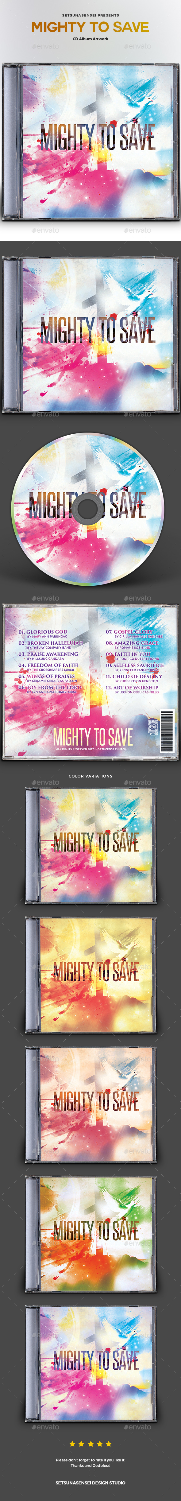 Mighty to Save CD Album Artwork - CD & DVD Artwork Print Templates