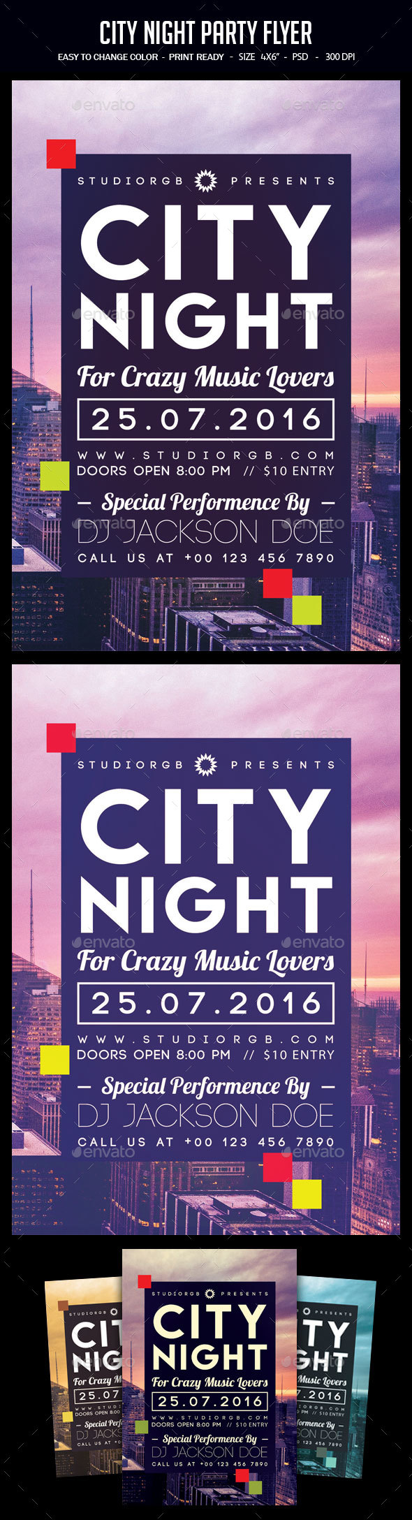 City Night Party Flyer - Clubs & Parties Events