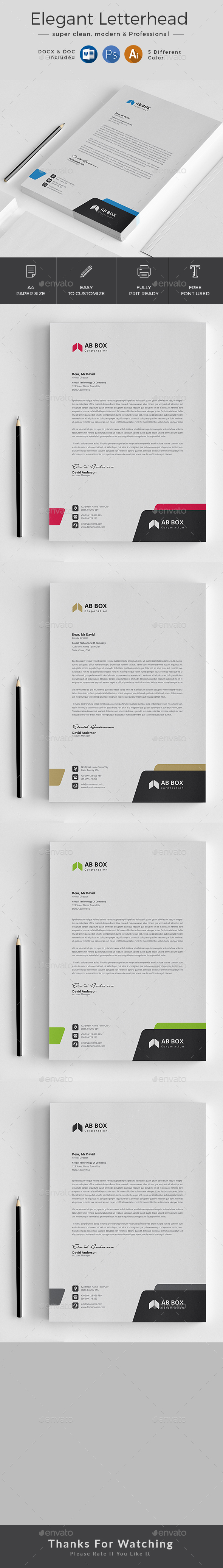 Letterhead - Stationery Print Templates