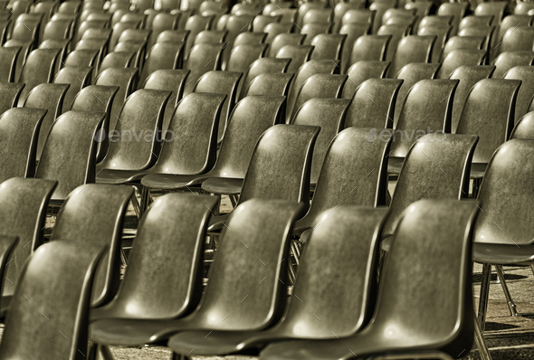 Empty chairs in Bologna