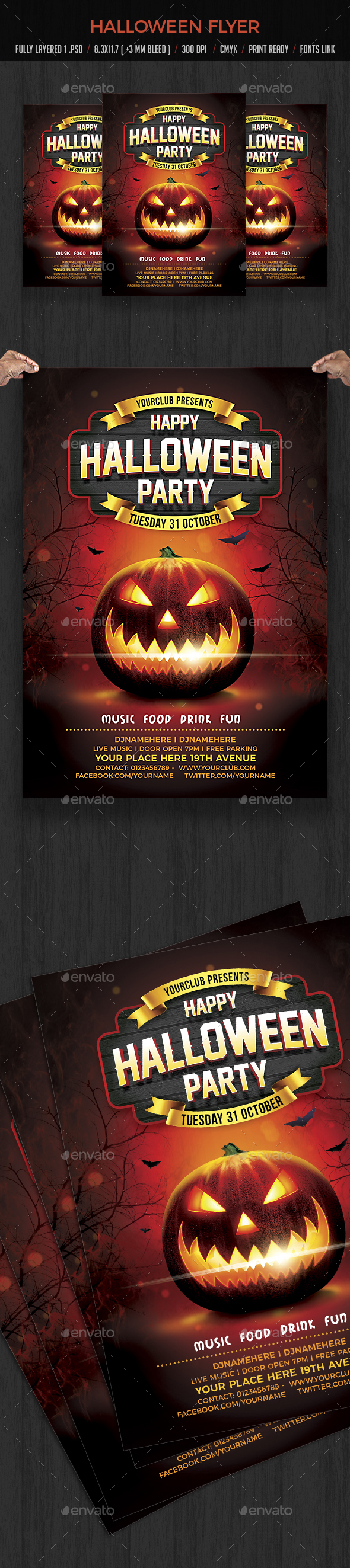 Halloween - Events Flyers