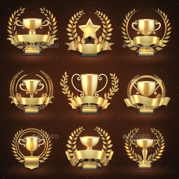 GraphicRiver Golden Winner Trophy Cups Prize Sports Awards 20703438 GraphicRiver Golden Winner Trophy Cups Prize Sports Awards 20703438