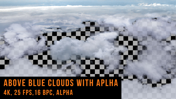 Above Blue Clouds With Alpha