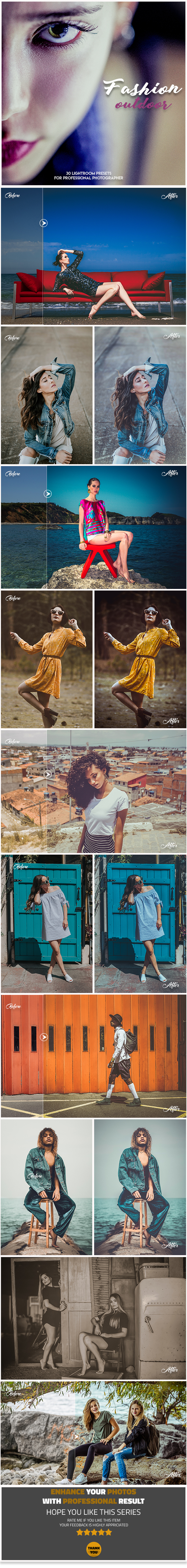 30 Fashion Outdoor Lightroom Presets - Lightroom Presets Add-ons