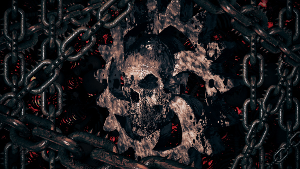 Skull Gear With Chains Frame alt