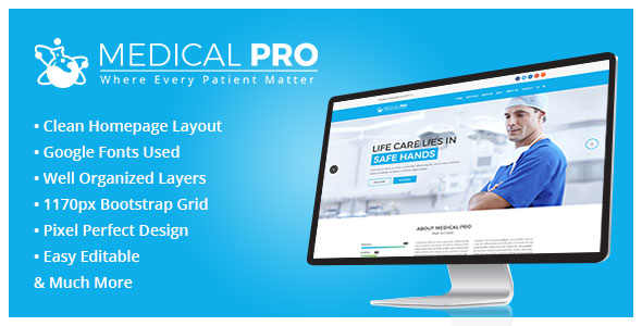 MedicalPro Psd Templates by MiracleSoftSolutions | ThemeForest