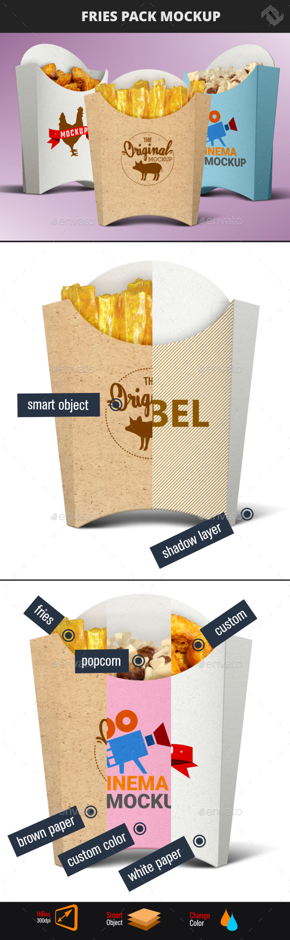 Download Brown Box Mock Up With Recycled Paper Stock Free » Dondrup.com