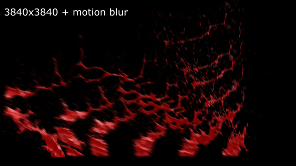 Blood Splash With Motion Blur