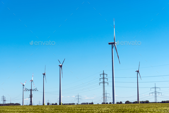 Wind energy and power transmission lines in Germany
