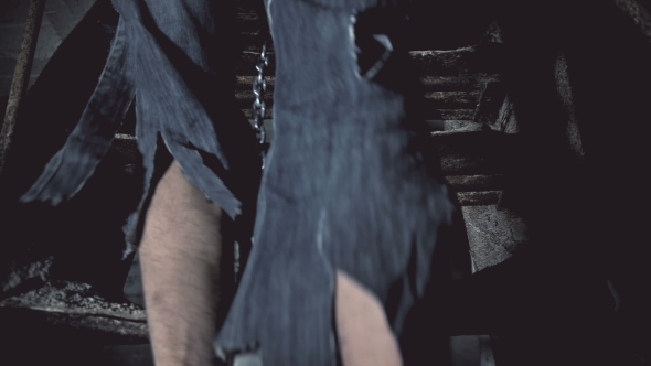 Prisoner in Chains Coming Up the Stairs alt