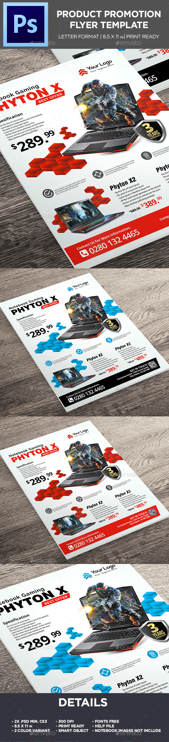 Product Flyer - Notebook Corporate Promotion Flyer - Corporate Flyers