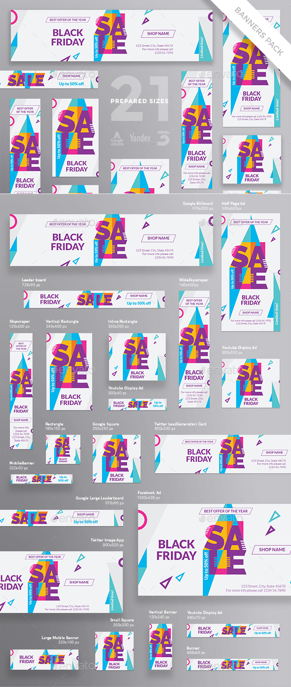 Black Friday Banner Pack