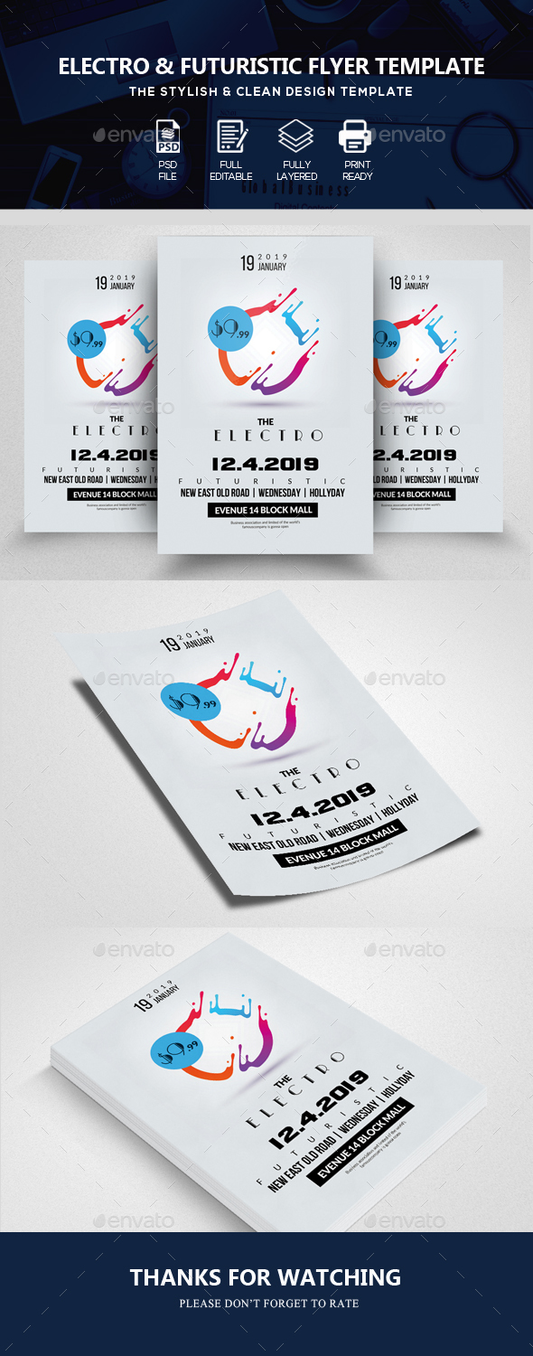 Futuristic Psd Flyer Templates - Clubs & Parties Events