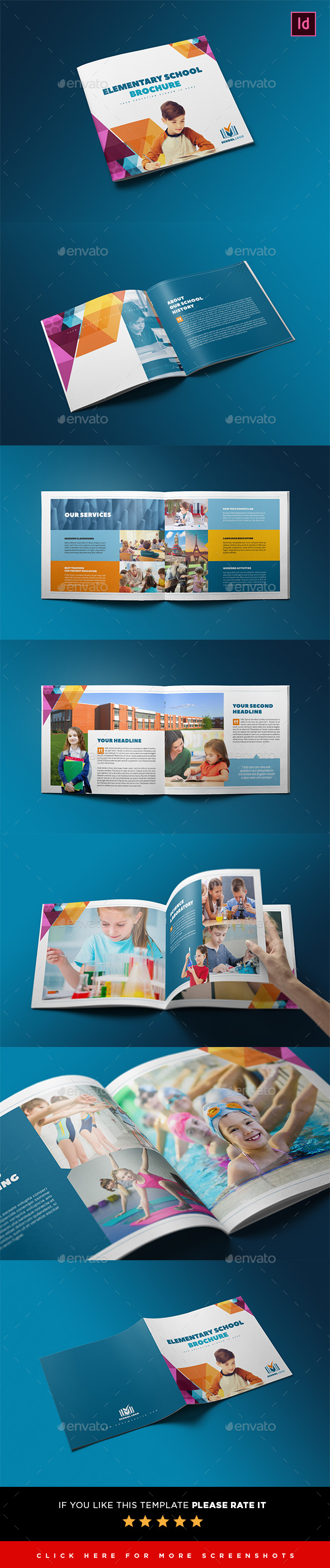 Elementary School Brochure Template - Informational Brochures