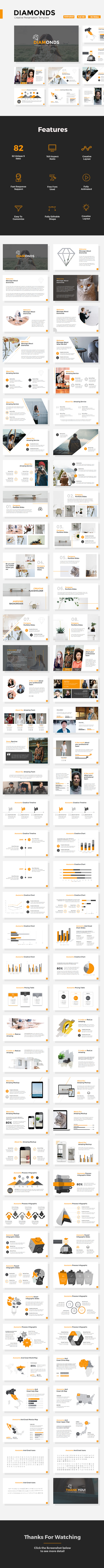 Diamonds - Creative Powerpoint Template - Creative PowerPoint Templates
