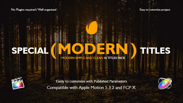 Videohive Special Modern Titles Pack for FCPX 20708205