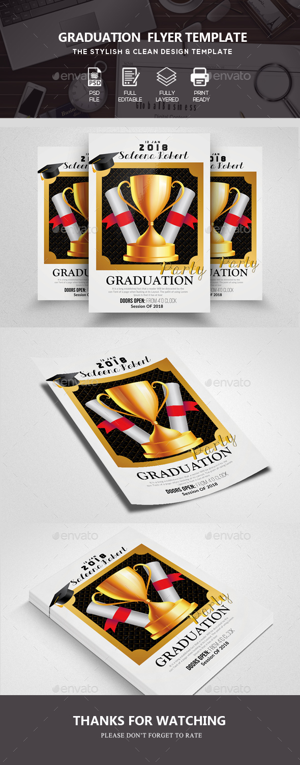 GraphicRiver Graduation Flyer Template 20708330
