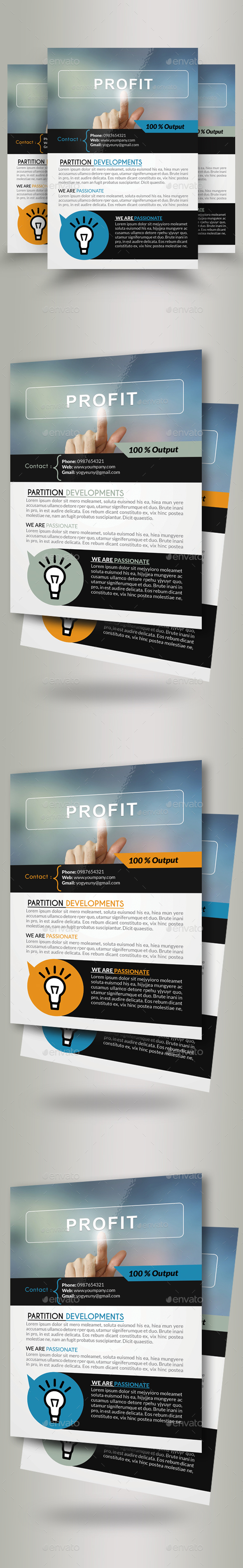 Business Profit Idea Flyers - Corporate Flyers