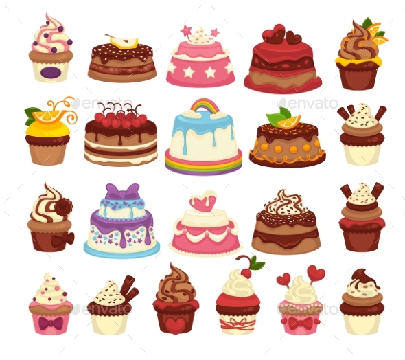 Festive Cakes and Tasty Cupcakes - Seasons/Holidays Conceptual
