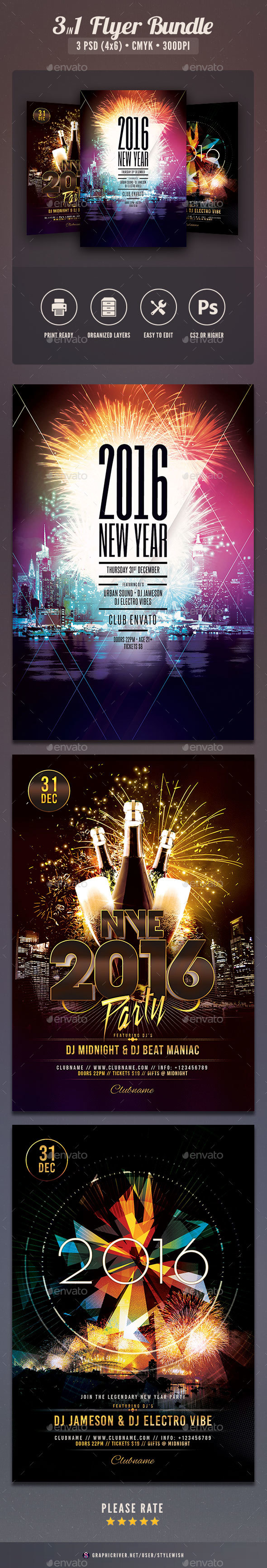 New Year Flyer Bundle Vol.05