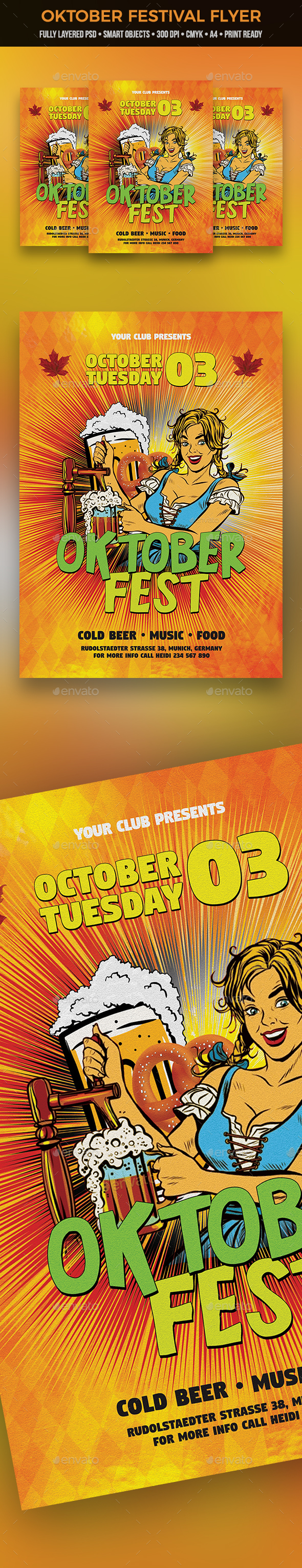 Oktober Festival Flyer - Clubs & Parties Events