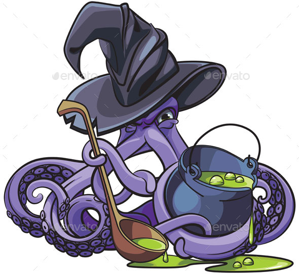 Octopus the Witch - Halloween Seasons/Holidays