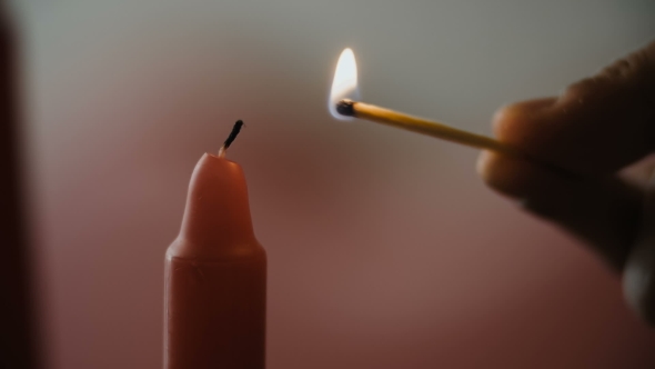 Lighting Red Candle alt