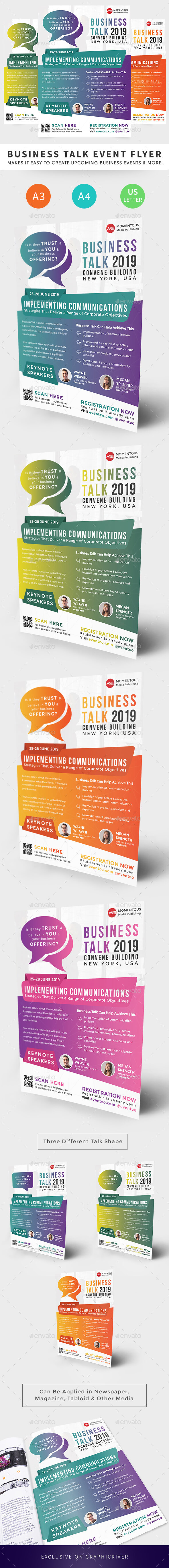 Business Talk Event Flyer - Corporate Flyers