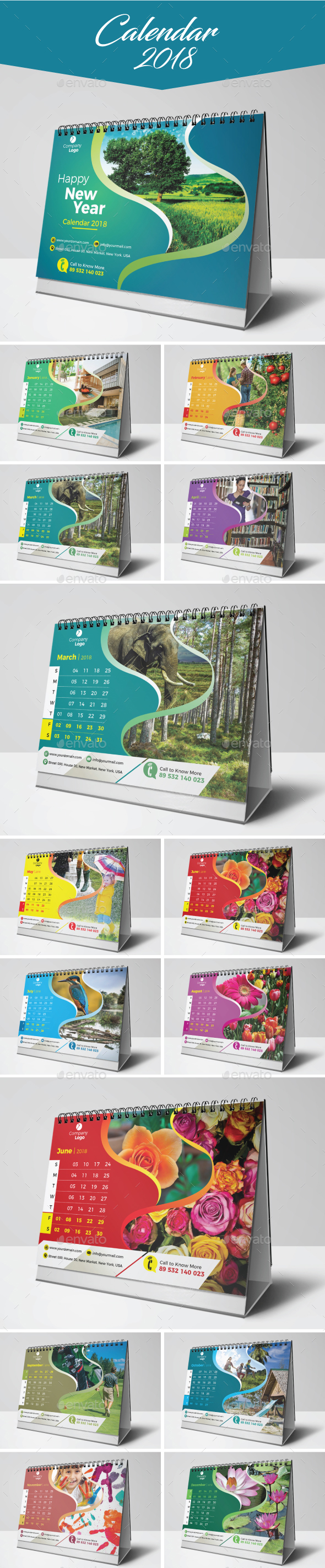 Calendar 2018 - Calendars Stationery