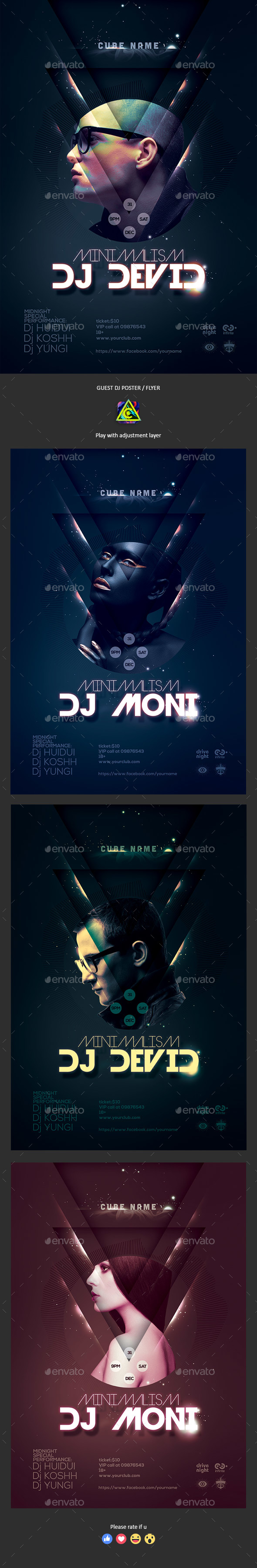 Guest DJ Poster / Flyer - Clubs & Parties Events