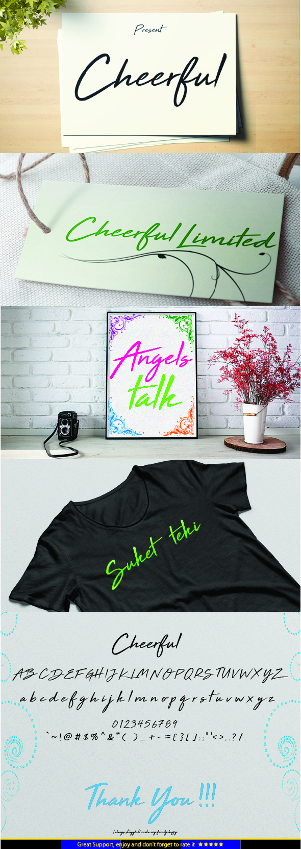 Cheerful - Handwriting Fonts