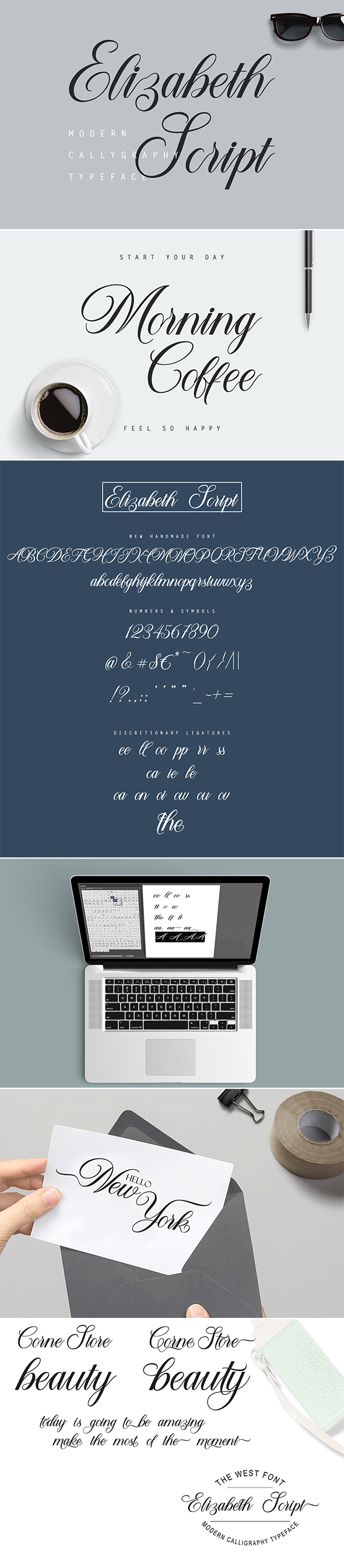 Elizabeth Script - Hand-writing Script