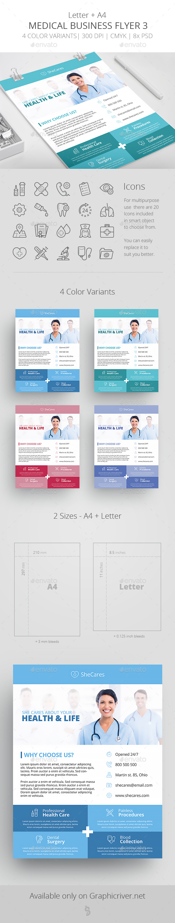 Medical Business Flyer Template 3 - Corporate Flyers