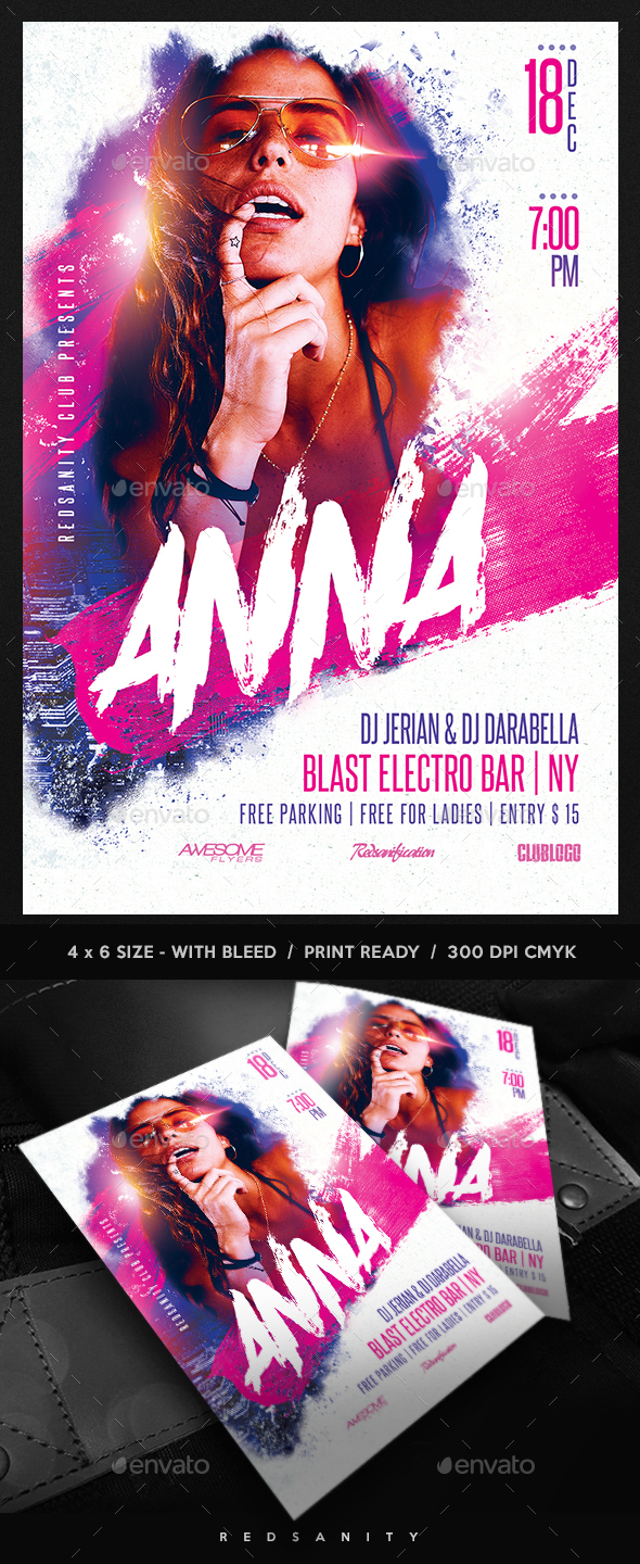 Guest DJ / Artist Flyer - Clubs & Parties Events